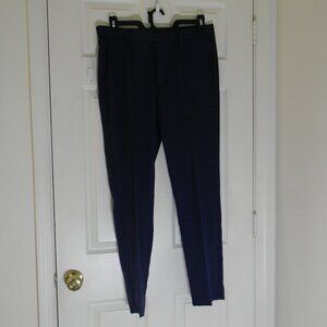 Louis Raphael Slim Fit 32W x 30L Stretch Fabric Pant Navy Blue Dress Pant NWT